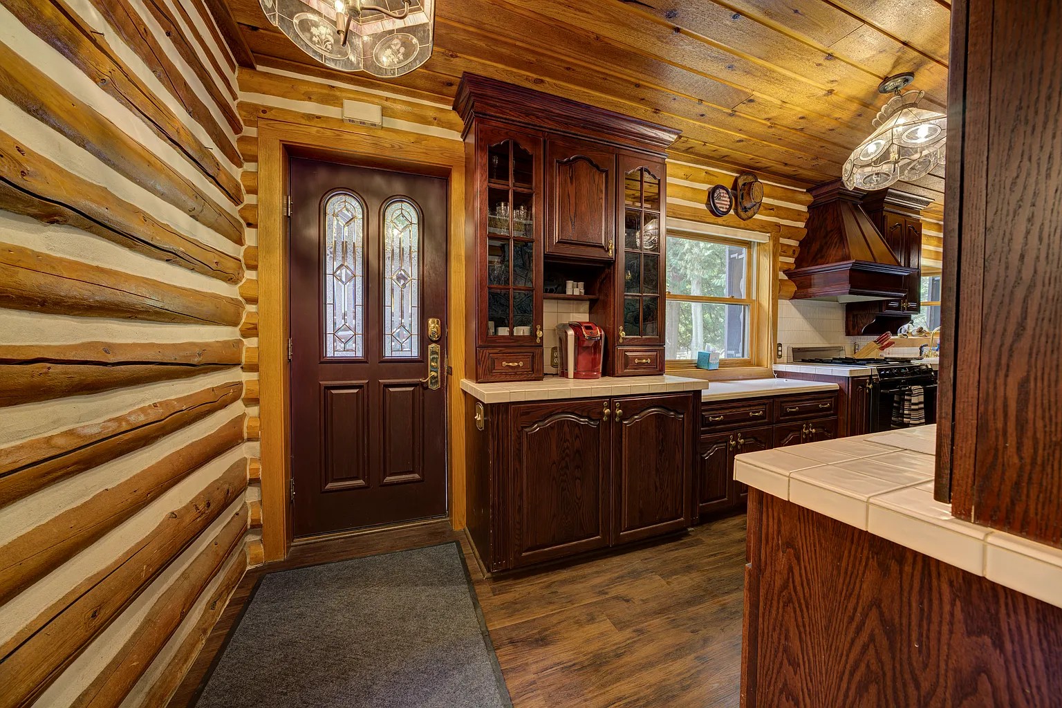 Riverfront lodge on the Boardman River in Williamsburg Michigan