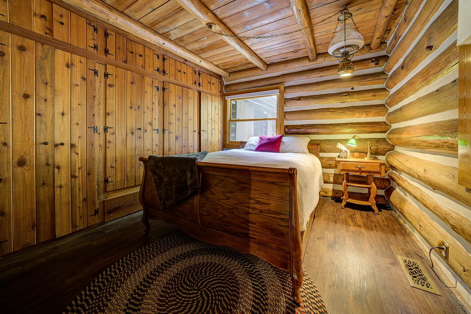 Pine forest on the Boardman River in Williamsburg Michigan