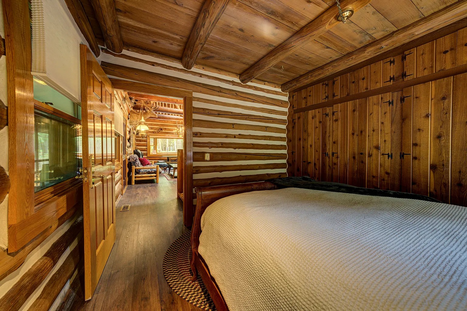 Riverfront lodge on the Boardman River in Williamsburg Michigan