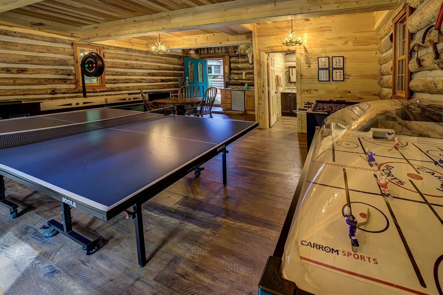 Riverfront lodge on the Boardman River in Williamsburg Michigan