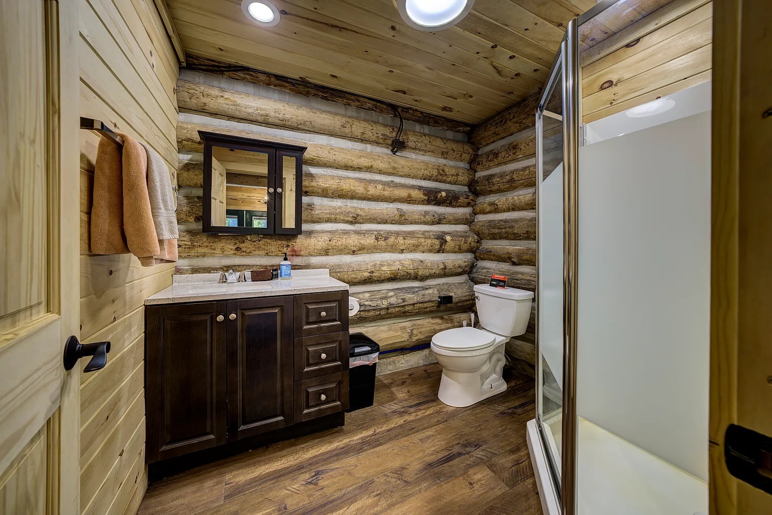 Riverfront lodge on the Boardman River in Williamsburg Michigan